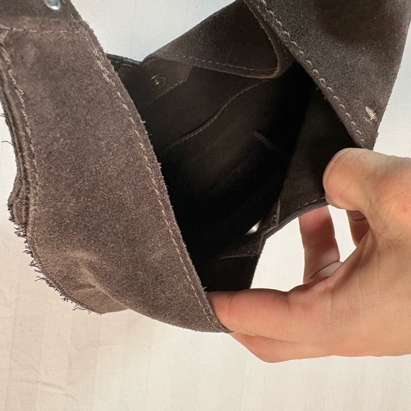 Free People brown suede hobo shoulder bag - Picture 3 of 3